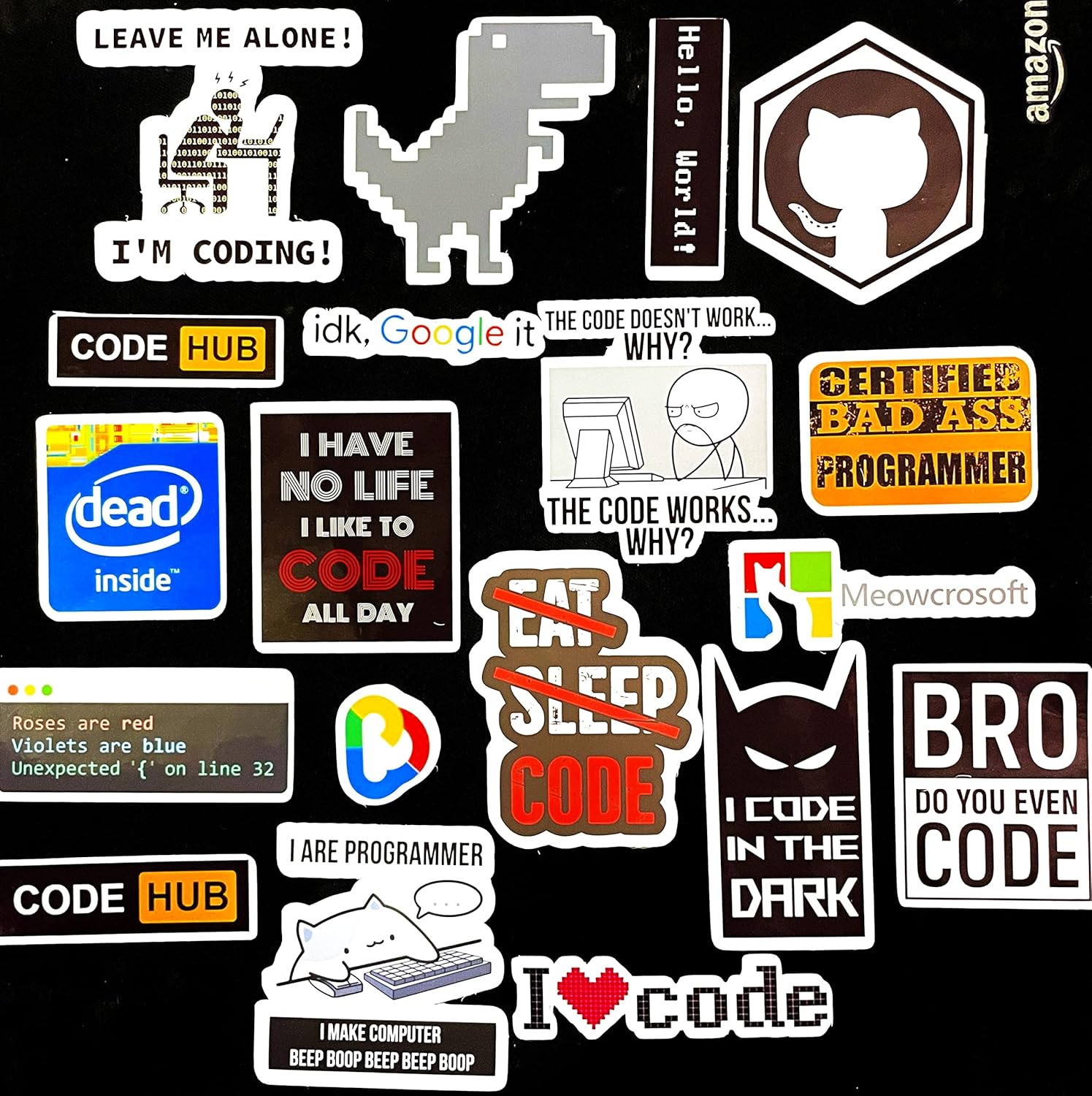 Sticker Fever Coding/Programming Sticker Decals - Pack of 18 (Vinyl ...