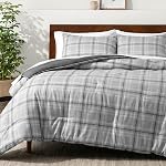 Bare Home Comforter Set - Queen Size - Ultra-Soft - Goose Down Alternative - Premium 1800 Series - All Season Warmth Comforter (Queen, Heathered Charcoal)