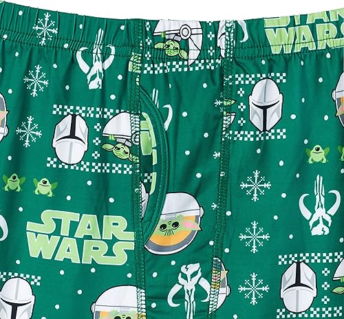 Miniatura 4 de STAR WARS Baby Yoda Boys Thermal Underwear Set for Kids 2 Piece Base Layer Shirt and Long John Leggings for Kids Pajamas