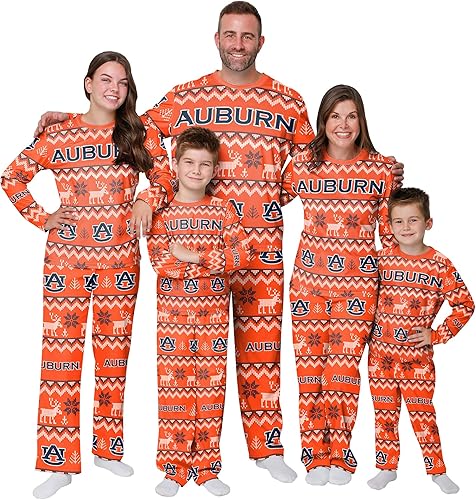 Miniatura 31 de FOCO NCAA para mujeres - Conjunto de pijamas familiares navideños a juego con patrón feo del equipo universitario de la NCAA