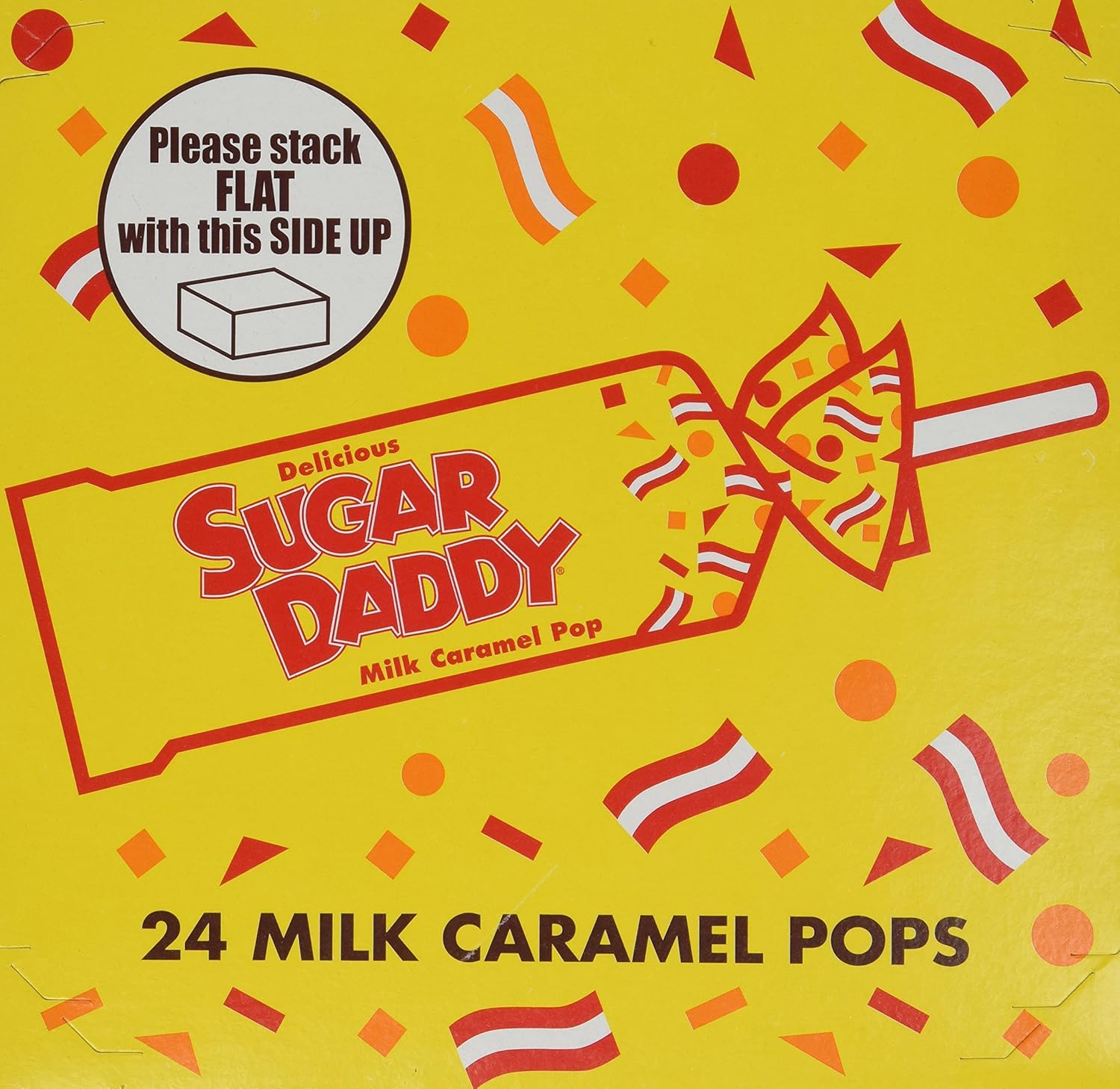 Charms Sugar Daddy Milk Caramel LolliPops [case of 24]