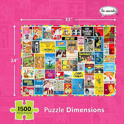 Miniatura 7 de Re-marks Rompecabezas de cultura pop de los años 50, 1500 piezas para todas las edades