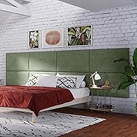 Vista 221 de Jaxx Panelist - Cabecero acolchado moderno, juego de 4 paneles para montar en la pared (cada uno de 11.25 x 38 pulgadas), tamaño King