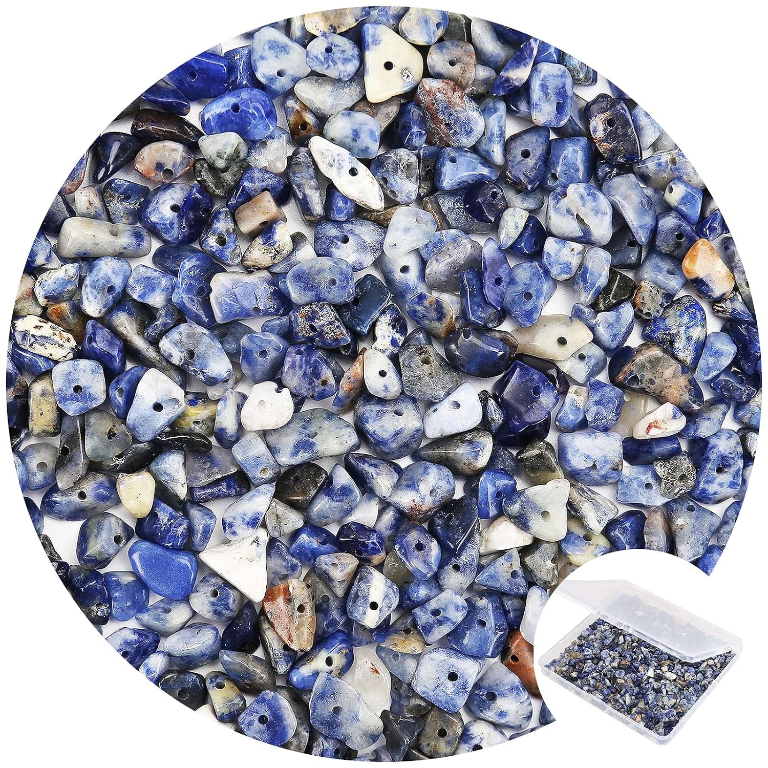456 PCs Natural Chip Stone Beads, 5-8mm Irregular Multicolor Gemstones Loose Crystal Healing Ametrine Rocks with Hole for Jewelry Making DIY Crafts - Image 9