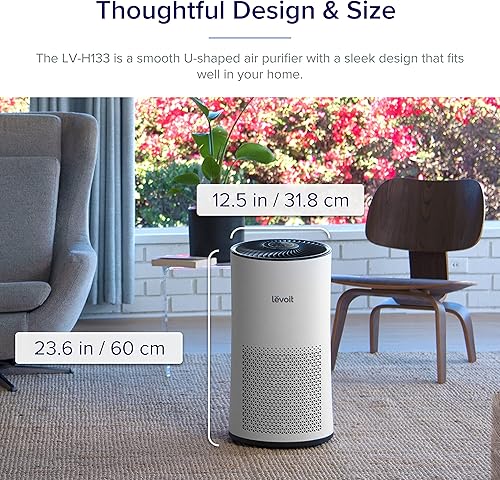Miniatura 9 de LEVOIT Purificador de aire para habitación grande en el hogar con filtro HEPA verdadero H13 limpiador de aire para alergias y mascotas fumadores