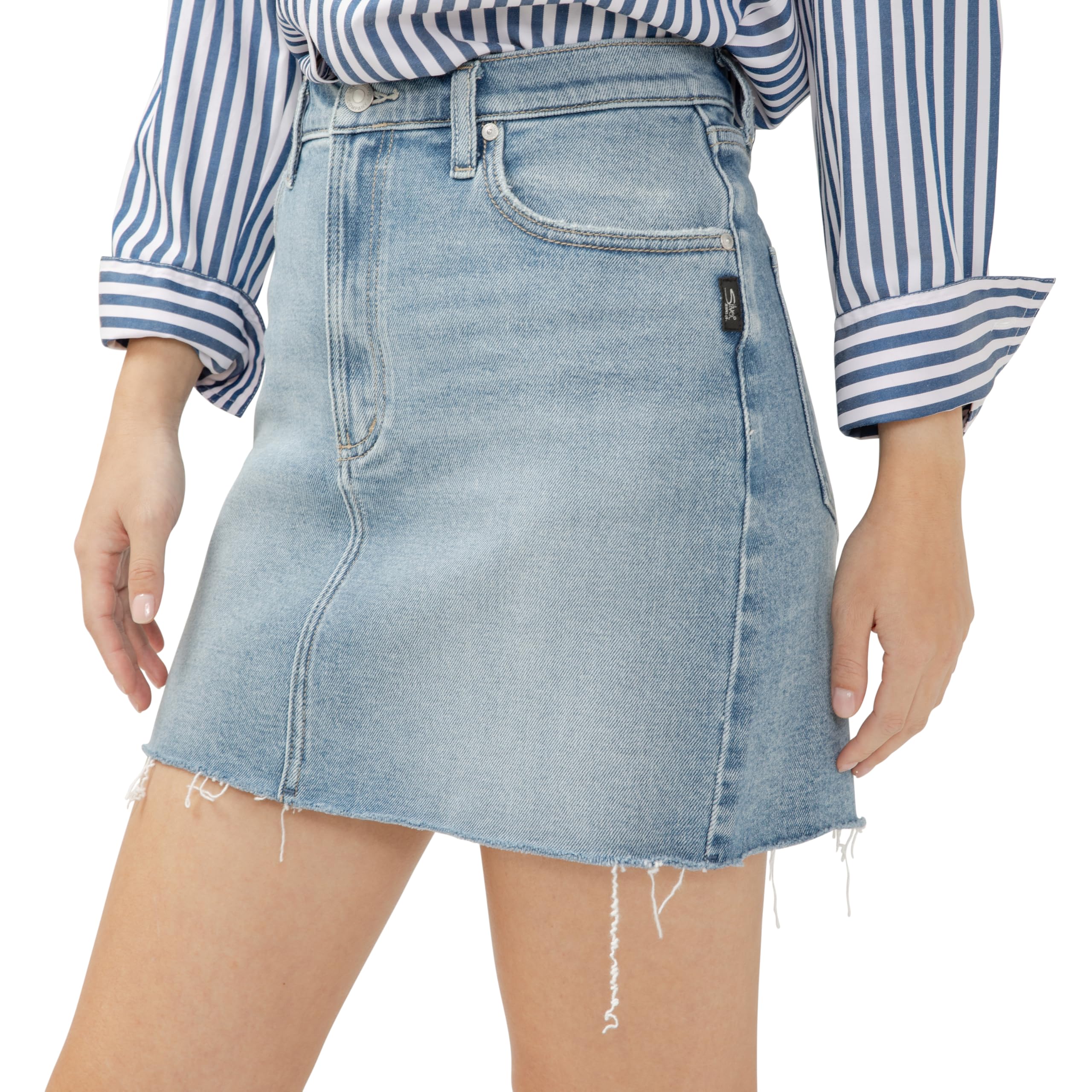Silver Jeans Co. Denim Mini Skirt Gonna Donna (Pacco da 1)