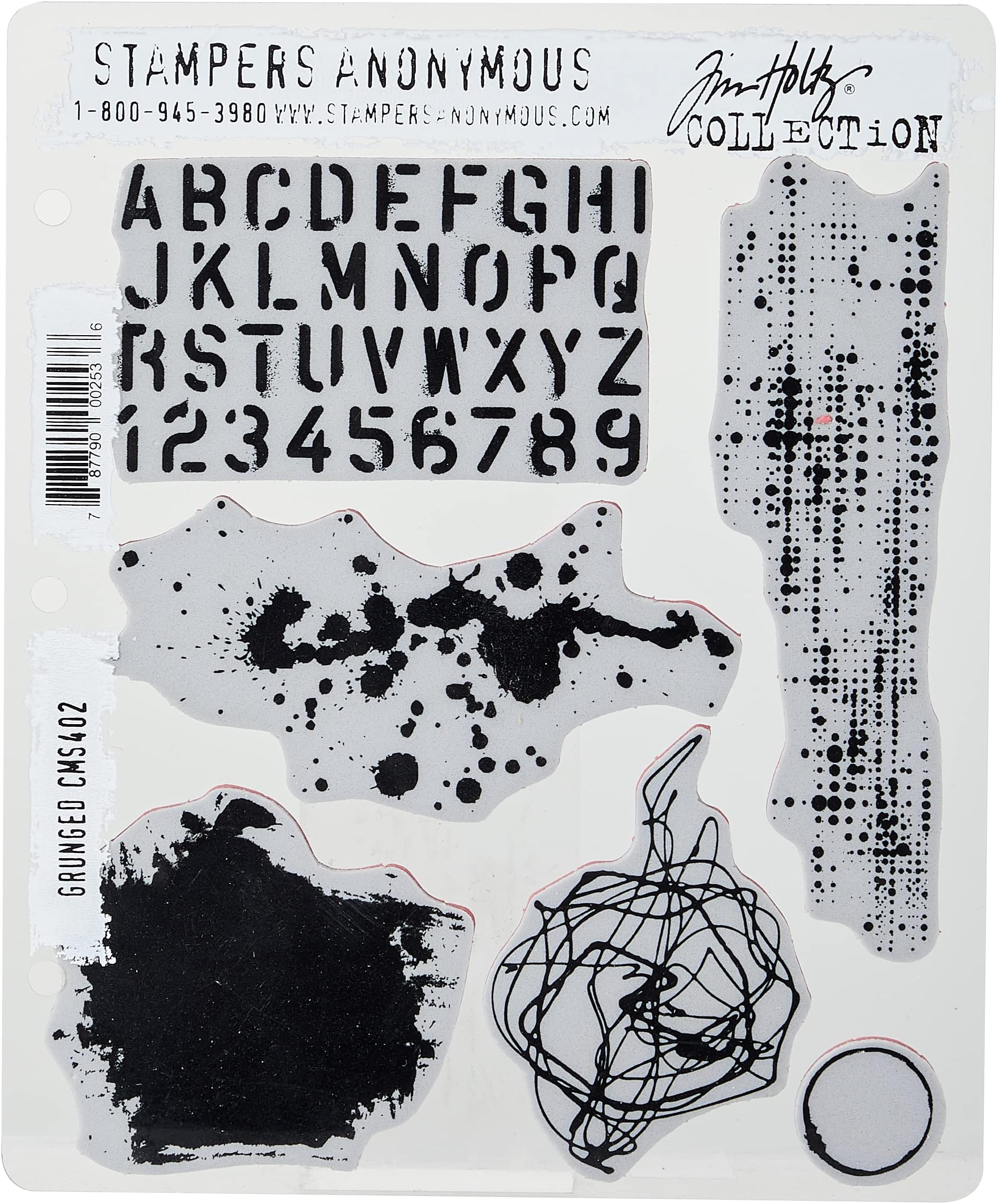 CLING RBBR STAMP SET GRUNGED