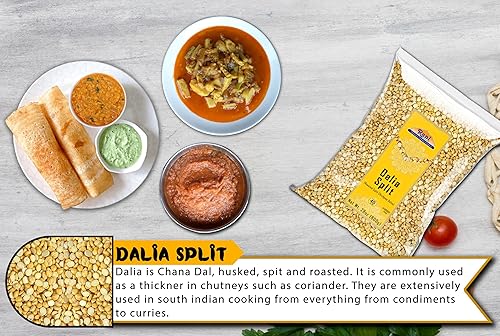 Miniatura 6 de Rani Daliya Split (Garbanzos partidos asados Dalia) 800g (28oz)  Todo natural  Vegano  Origen indio
