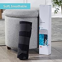 Vista 5 de McKesson Inmovilizador de rodilla para mujeres y hombres, alisador de piernas ajustable, talla única, 14 pulgadas, 1 unidad