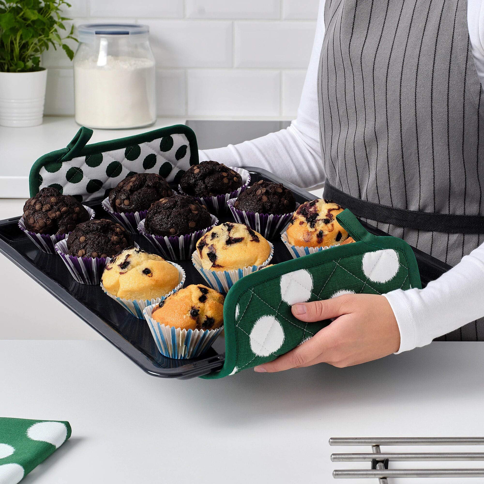Aerglo IKEA Pot Holder (ALVALISA Green, White 23x23 cm (9x9)) 1
