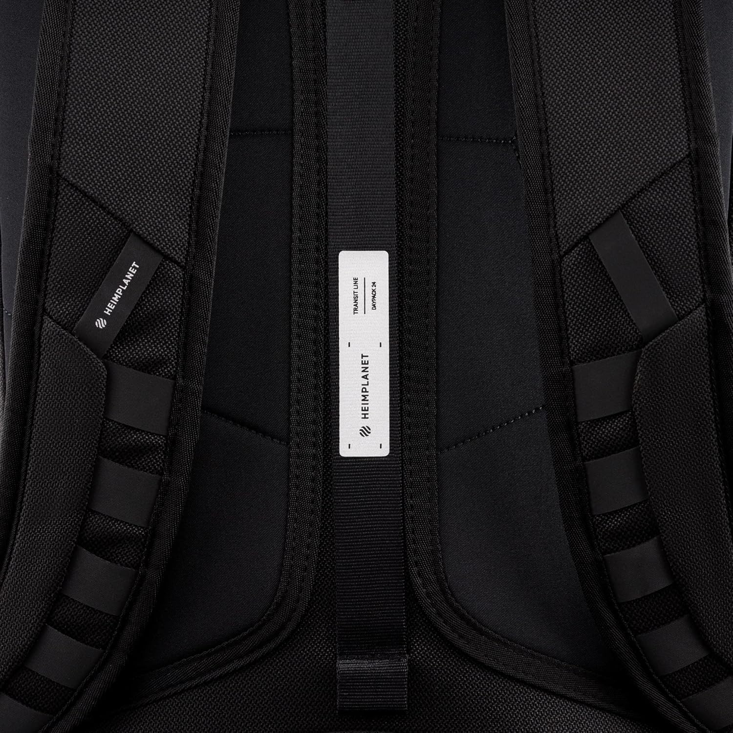 HEIMPLANET Original, Transit Line DAYPACK 24L, backpack with laptop compartment and clamshell opening, made from waterproof DYECOSHELL material, Supports 1% for The Planet (Black)