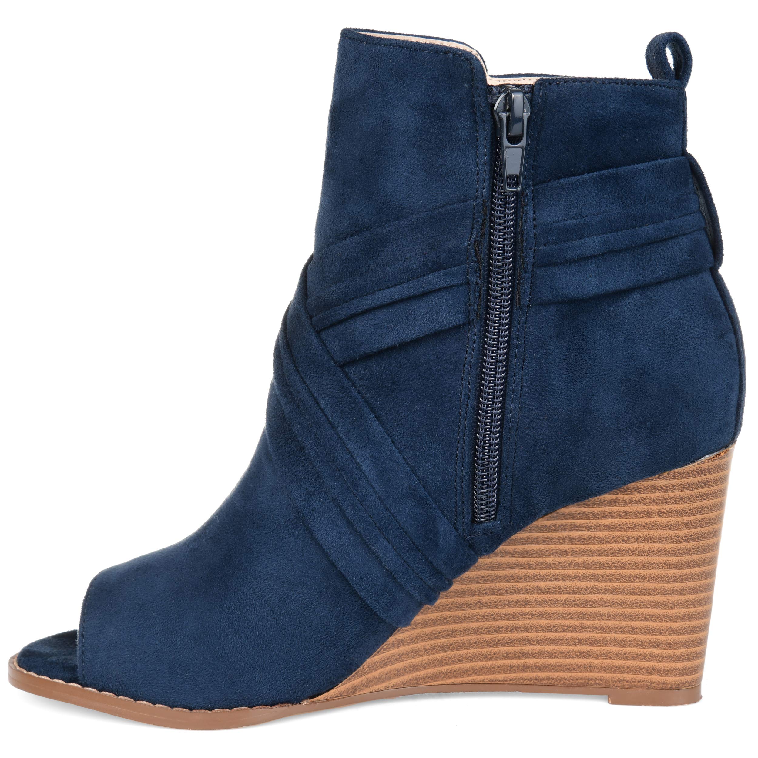 journee collectionWomens Sabeena Bootie Blue, 8.5 Regular US