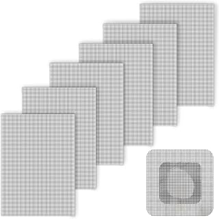 Window Screen Repair Patch, 7"x 5"(18cm x 13cm), Gray, 3-Layer Strong Adhesive Window Screen Mesh Tape, Repair Kit for Window and Door Screen Tears Holes