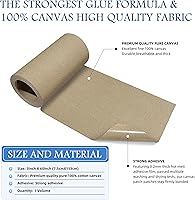 Vista 76 de KING MOUNTAIN - Parche de lona para colocar con la plancha, 3 x 60 pulgadas, parche de reparación de tela 100% de algodón, impermeable; para sofás