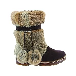 DEINET POM POM FUR BOOTS ★関税負担なし★ DEINET POM POM FUR BOOTS IN MOCHA