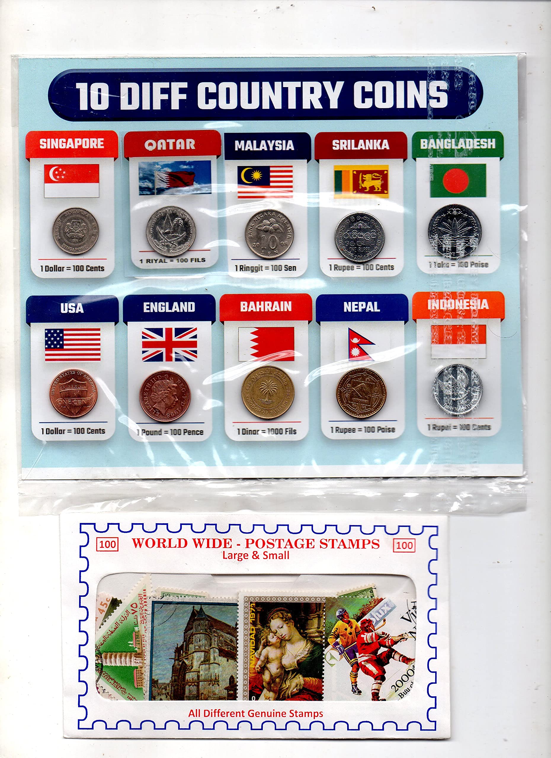 STAMPS OF ALL COUNTRIES コレクション WORLDWIDE 100+ Stamps Mint Hinged Great Variety of Countries