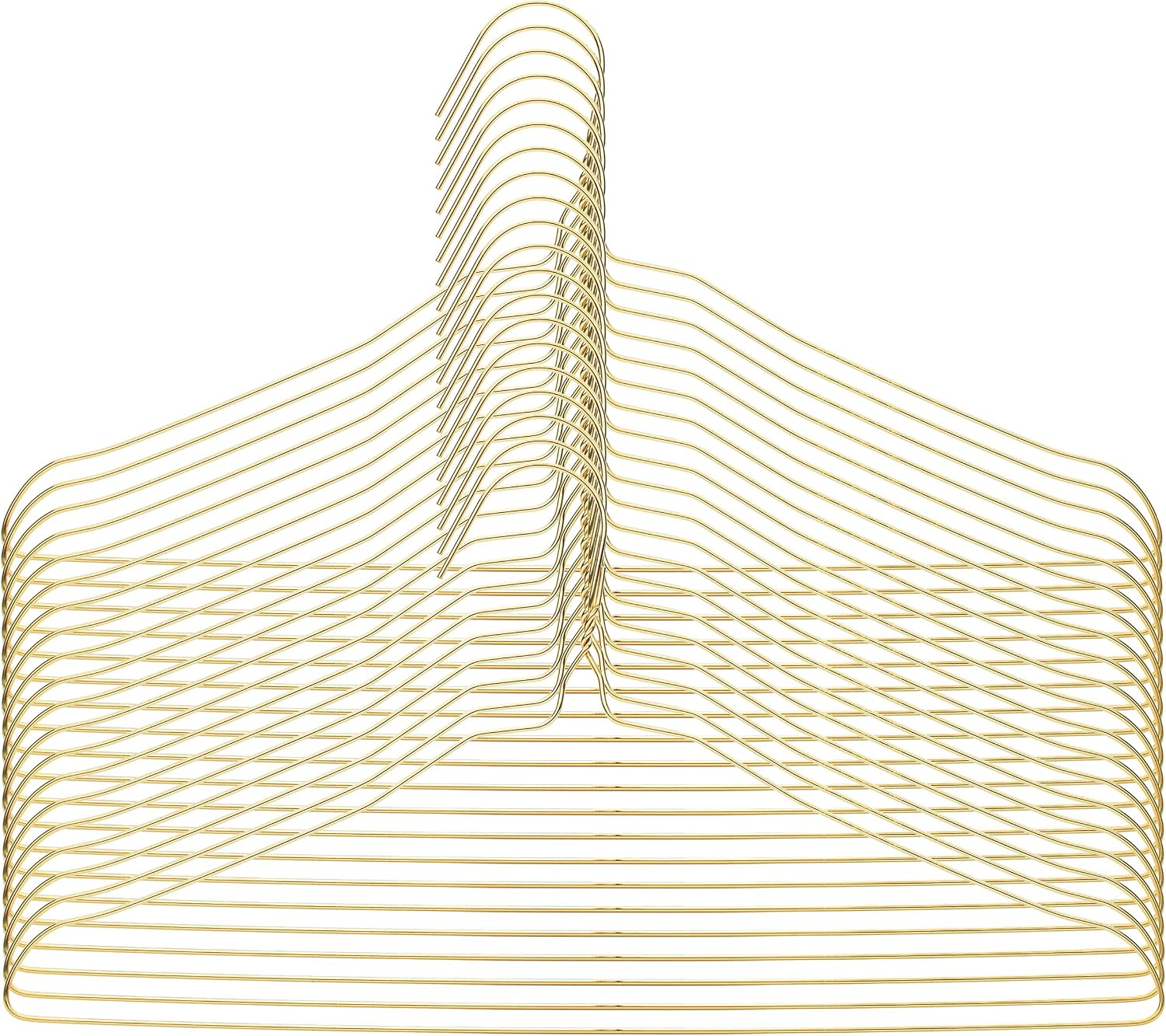 Mr. Pen- Metal Wire Hangers, 20 Pack, Gold, Slim and Space-Saving Clothes Hangers, Durable for Closet Organization and Garment Storage