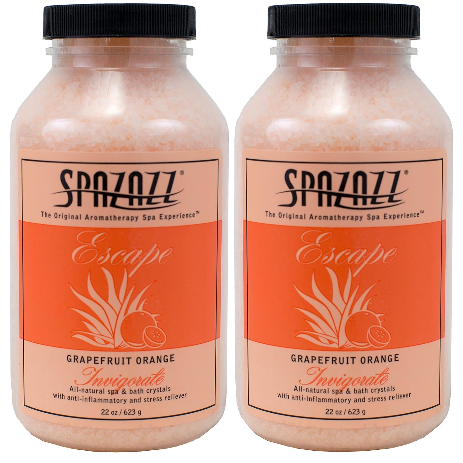 Spazazz Grapefruit Orange Crystals (22 oz) (2 Pack)