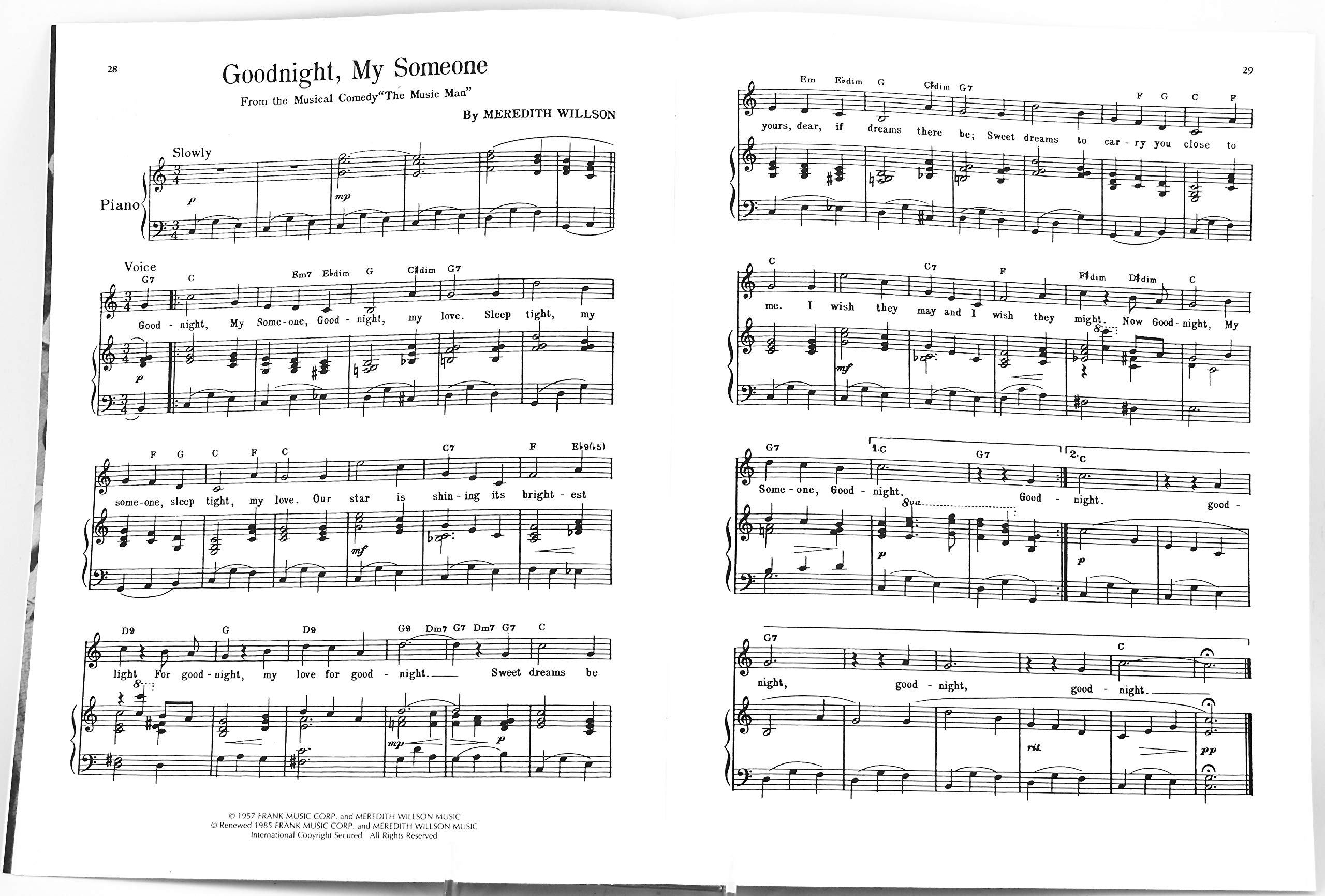 Vocal Selections From "The Music Man" By Meredith Willson | Songbook for Piano, Vocal and Guitar | Classic Broadway Sheet Music with 8 Beloved Songs for Performers, Students and Music Teachers - Image 6