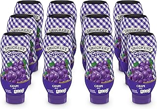 Smucker's Grape Squeezable Jelly, 20 Ounces (Pack of 12)