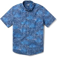 Reyn Spooner Men's Fish Print Hawaiian Aloha Shirt - Button Front