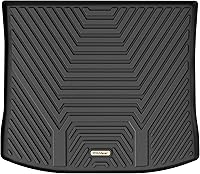 Vista 12 de YITAMOTOR Alfombrillas de Piso Compatibles con Ford Edge 2015-2024, Forros de Piso de TPE Negro de Ajuste Personalizado 1ra y 2da Fila Protección