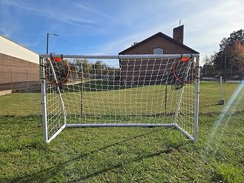 Vallerta Portable Soccer Goal with Corner Pocket Target for Training. Includes Carry Bag. Youth Regulation Sizes for Kids and Adults, Outdoor/IndoorLarge
