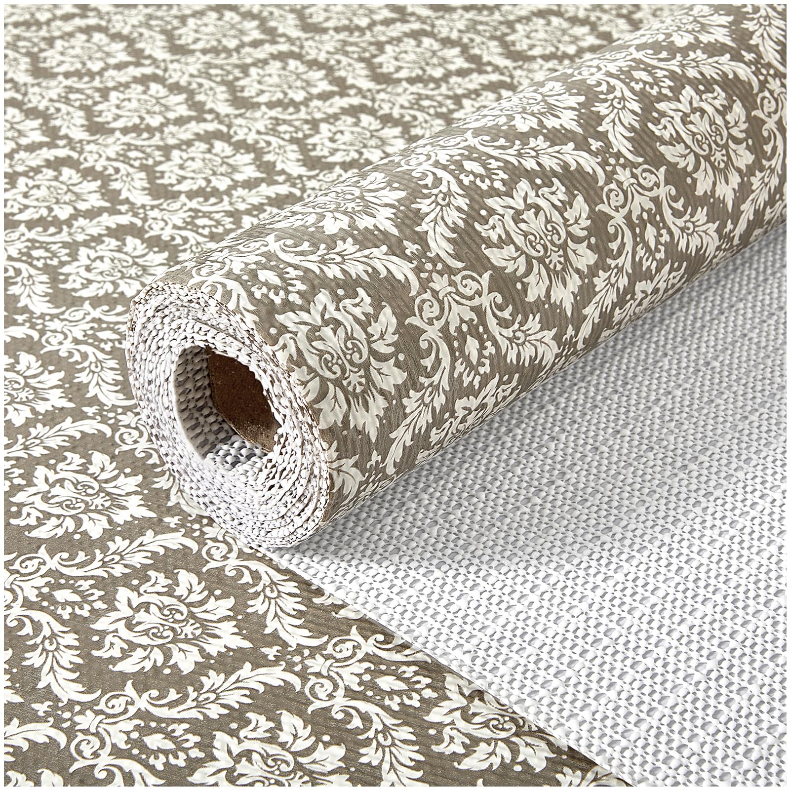 Photo 1 of ALIUNI Drawer and Shelf Liner, Non-Slip Kitchen Cabinet Liners Non-Adhesive Thick Strong Grip Waterproof Washable Mats Protect Dresser Shelves Cupboard Bathroom Cabinets, Boho: Beige, 24 in X 20 FT