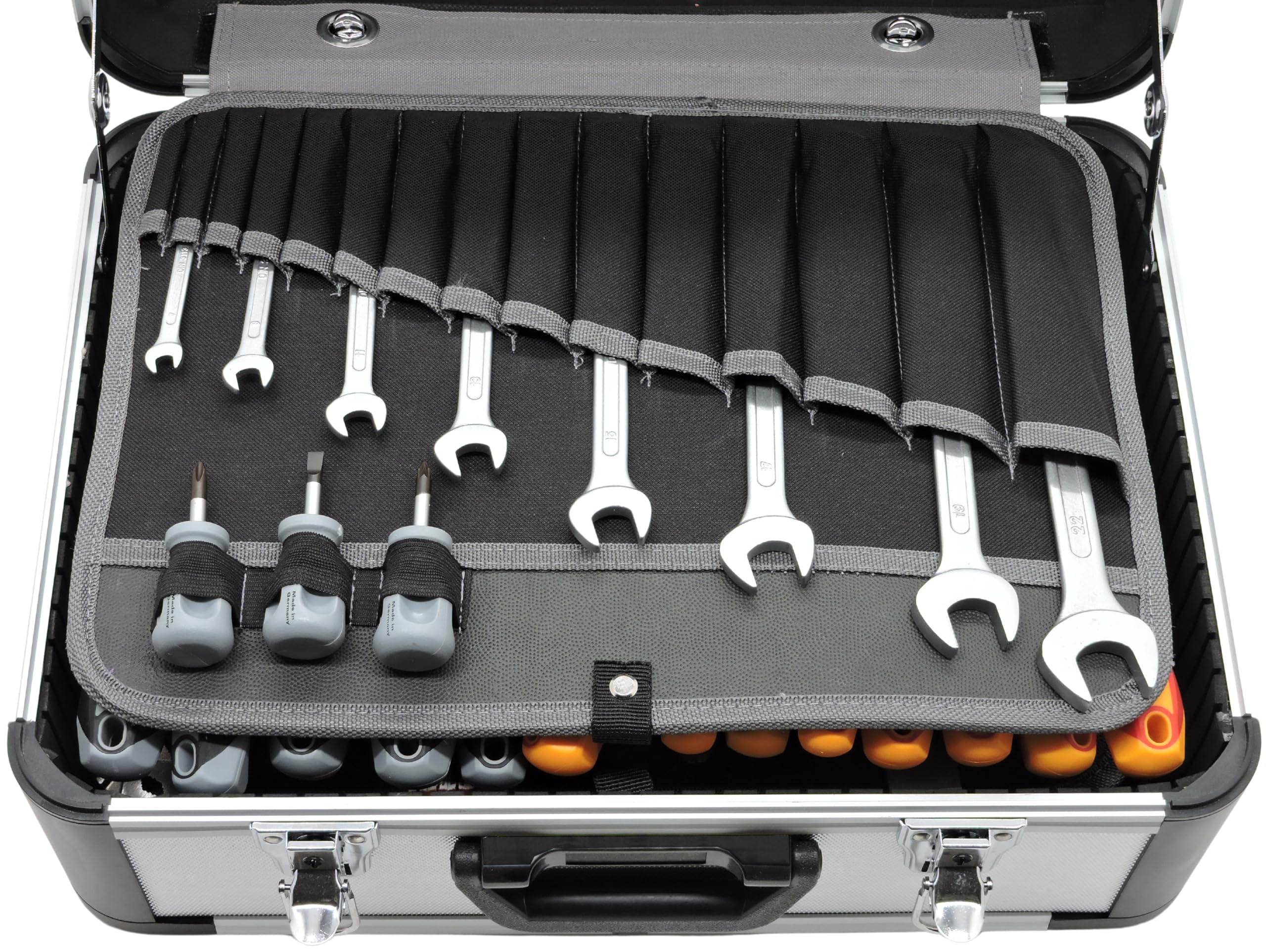 FAMEX 419-43 Profi Alu Werkzeugkoffer 191-/275-teilig - mit umfangreichem Werkzeug Set und Steckschlüsselsatz 4-32 mm