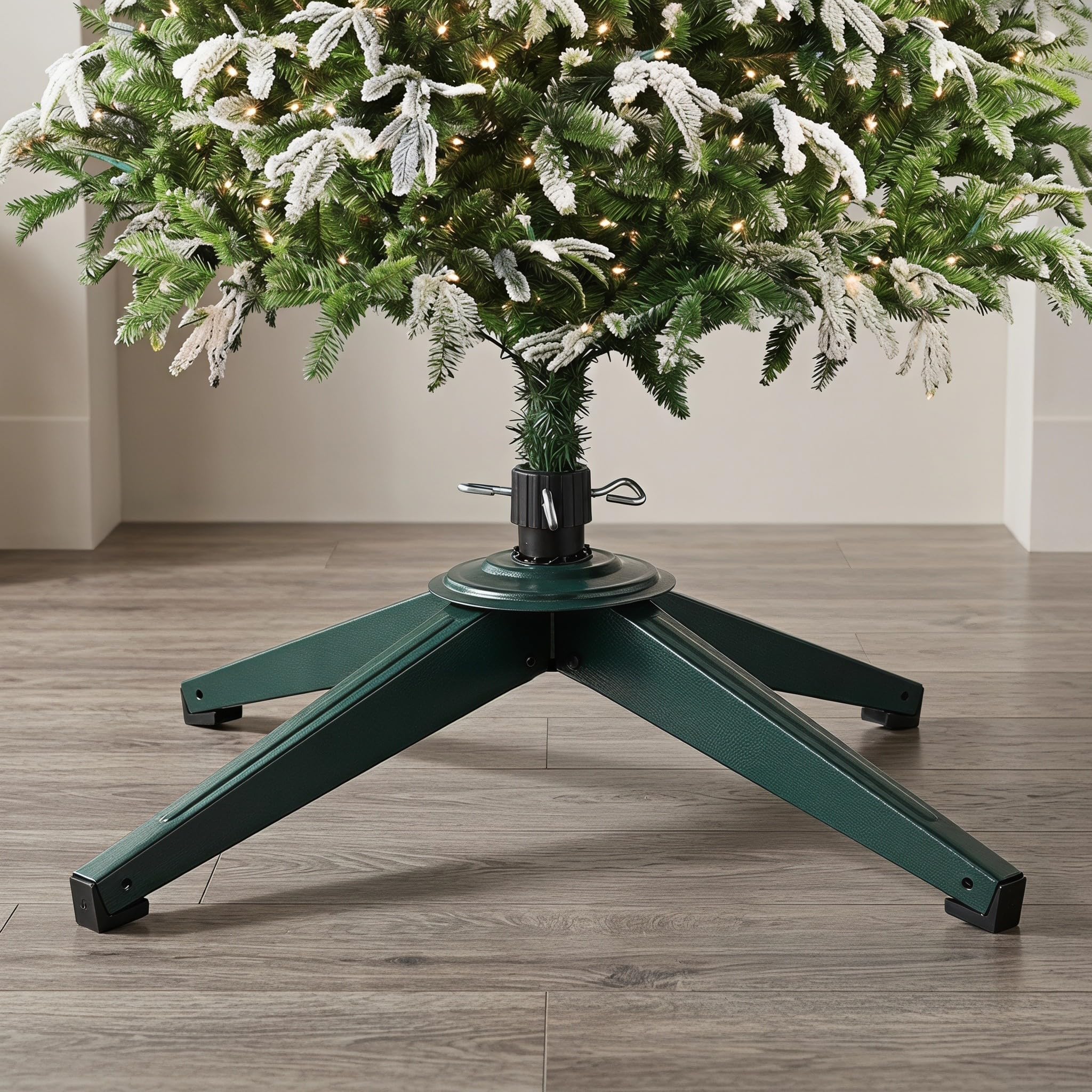iplusmile Base para Árbol de Navidad Artificial de Hierro, Plegable, para