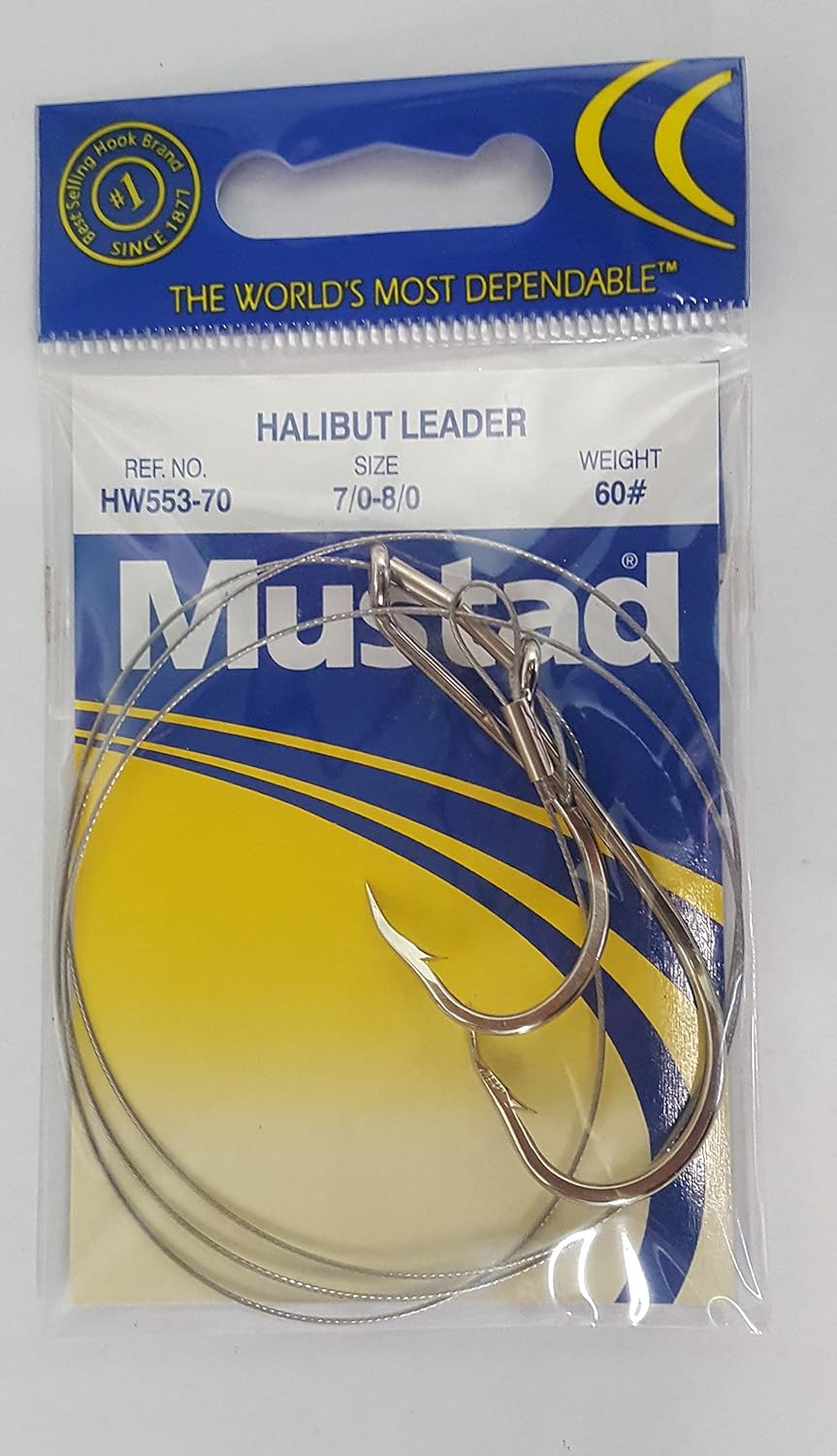 Mustad Halibut Leader Size 6/07/0, Weight 60, Ref. No. HW553 60 Sports & Outdoors