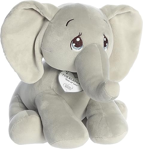 Miniatura 2 de Aurora® Inspirational Precious Moments™ Squishy Tuk Elefante de peluche, recuerdos apreciados, comodidad duradera, color gris, 12 pulgadas