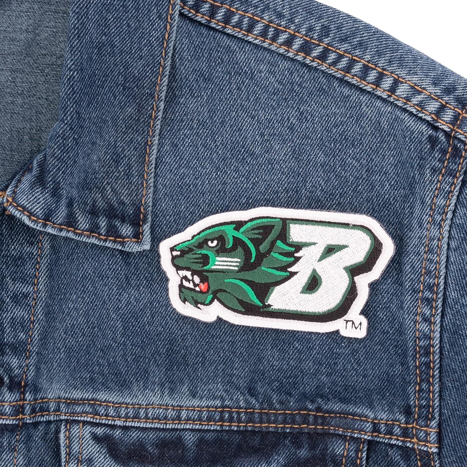 Desert Cactus Binghamton University Patch – Embroidered Iron On/Sew On Applique for Blazers, Jackets, Backpacks, Bags, Hats & Tactical Gear – Binghamton Bearcats (Patch - Design A) - Image 5