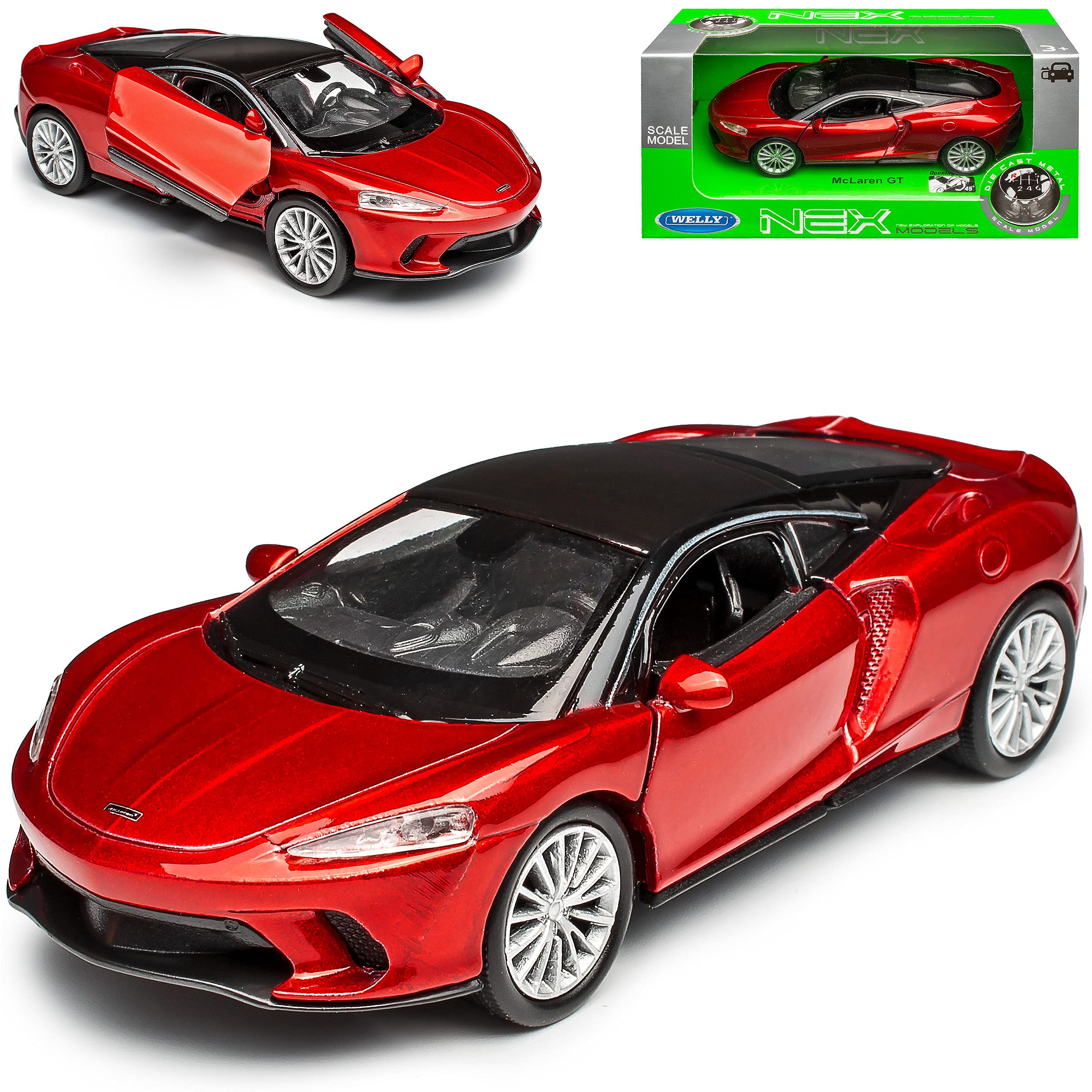 Welly McLaren GT Coupe Red Metallic From 2019 ca 1/43 1/36-1/46 Car Model
