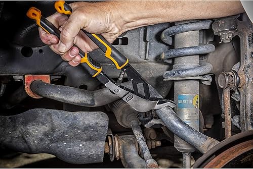 Miniatura 7 de GEARWRENCH PITBULL 82590C - Alicates de material dual con ranura y lengüeta de mordida automática de 6 pulgadas