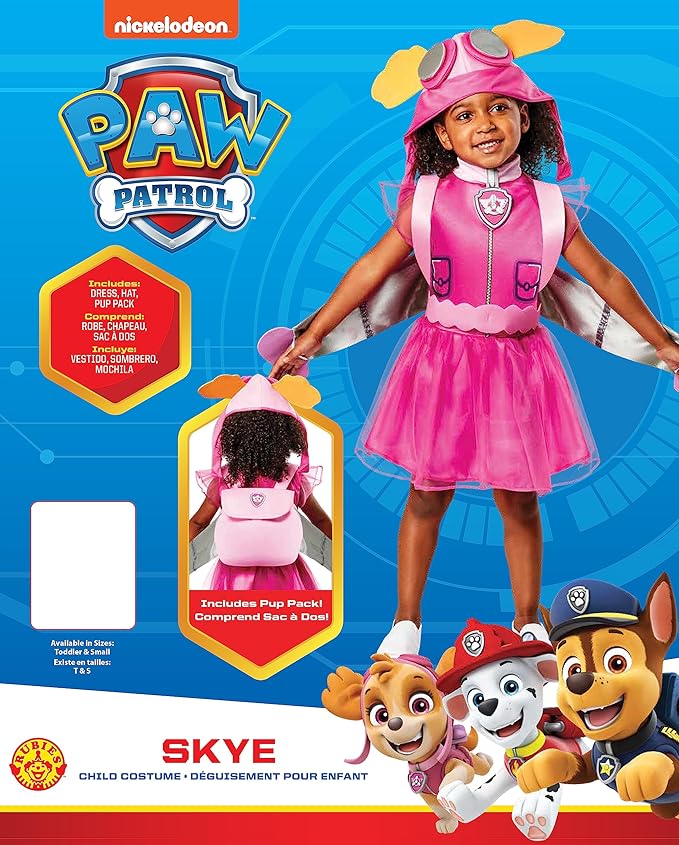 Disfraz Rubie's Paw Patrol Skye para Niñas miniatura 5