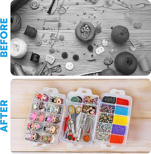 Miniatura 18 de Bins & Things - Organizador de juguetes apilable, compatible con muñecas LOL Surprise, LPS, Shopkins, Tsum Tsum y Lego, caja portátil ajustable