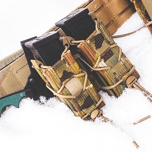 Miniatura 9 de High Speed Gear, bolsa para cargador de pistola doble TACO MOLLE, fabricado en los Estados Unidos.