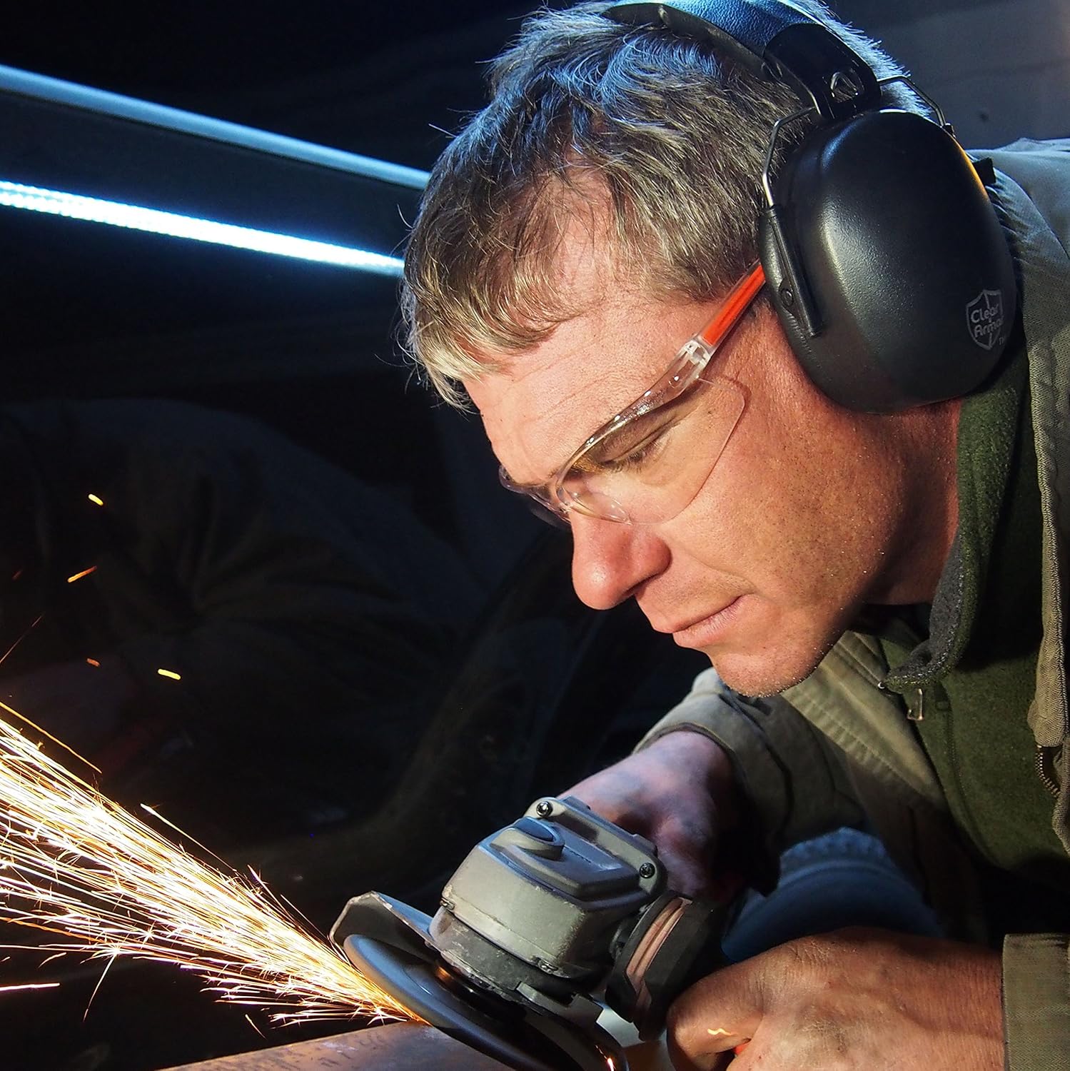 Tор Brаndѕ ClearArmor 141001 Shooters Hearing Protection Safety Ear Muffs Folding-Padded Head Band Ear Cups, Black