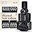 Kitsch Ceramic Thermal Hair Rollers for Women - Self Grip Hair Curlers for Heatless Curls Overnight - Volumizing Large Rollers for Short & Long Hair - For Long Lasting Frizz-Free Curls - Black, 8pcs