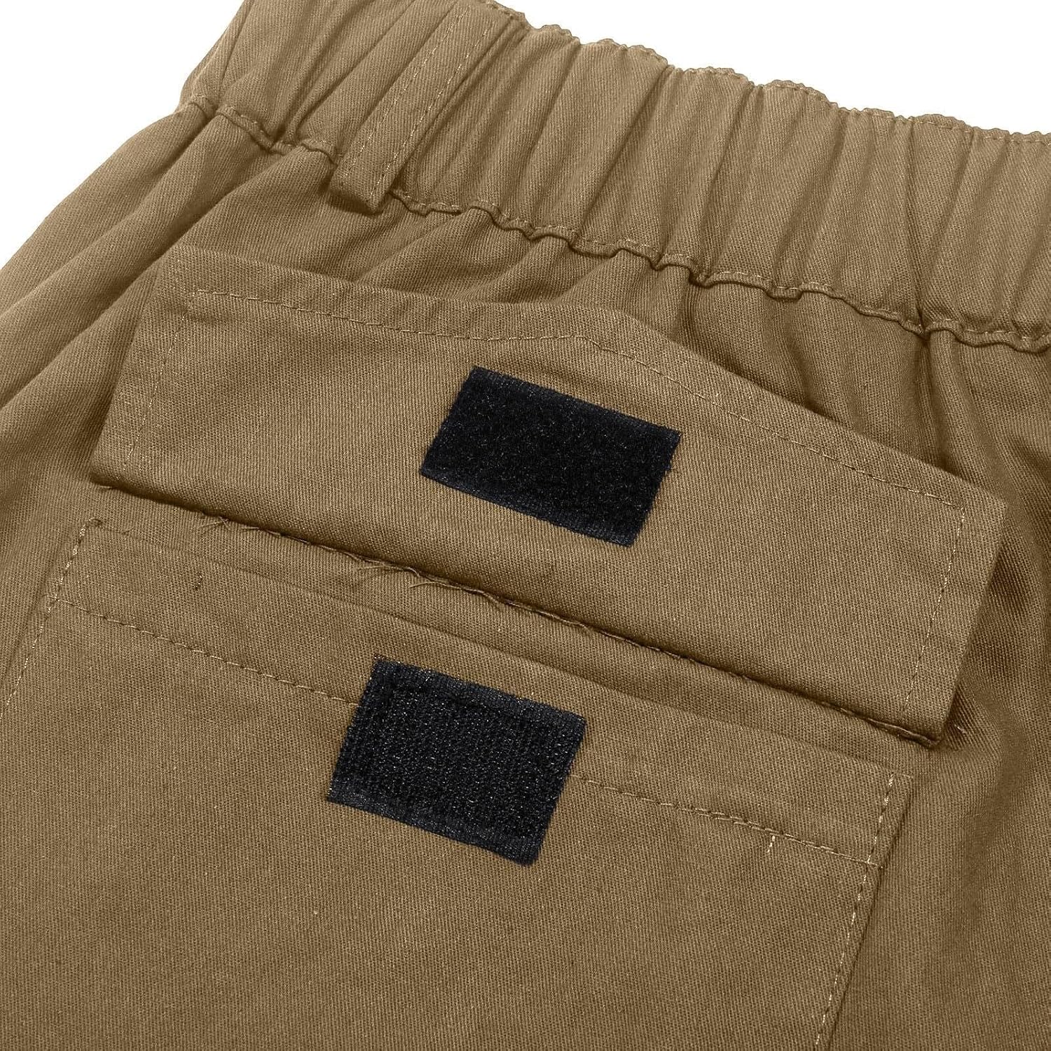 Men's Cargo Shorts 7 Inch Inseam Elastic Baggy Fit Hiking Summer Breathable