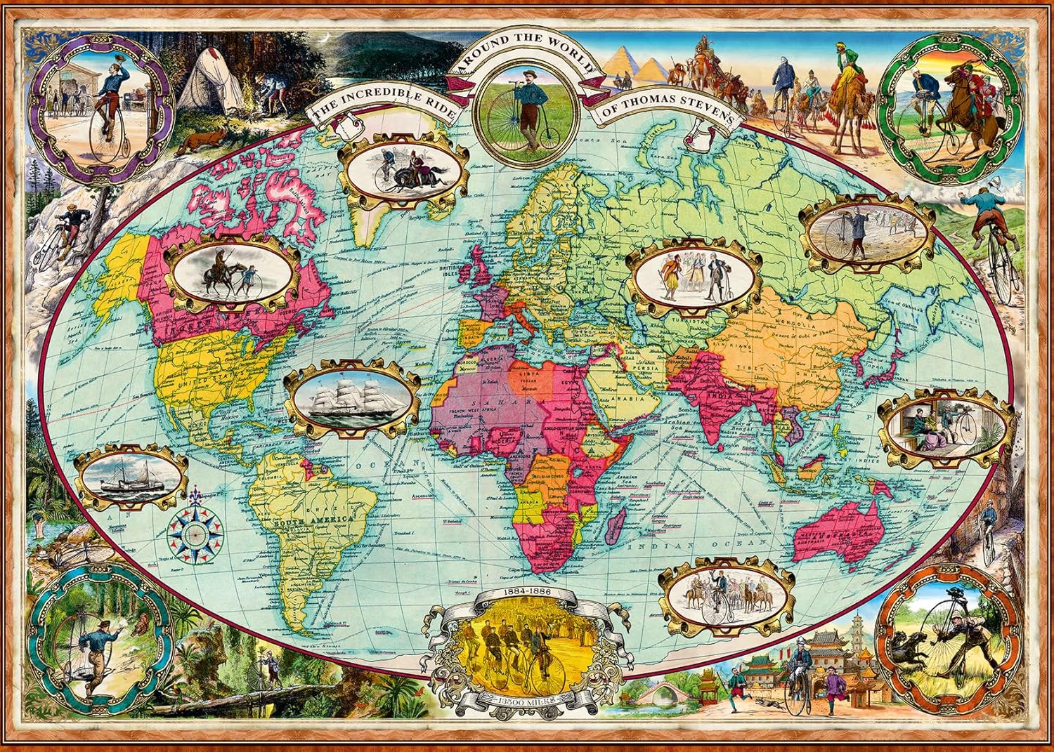 Ravensburger Bicycles Around The World 1000 Piece Jigsaw Puzzle for Adults - 12000569 - Handcrafted Tooling, Made in Germany, Every Piece Fits Together Perfectly