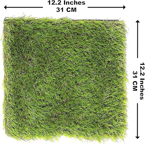 Miniatura 2 de Azulejos cuadrados de césped artificial - 12.2 x 12.2 pulgadas (paquete de 4)