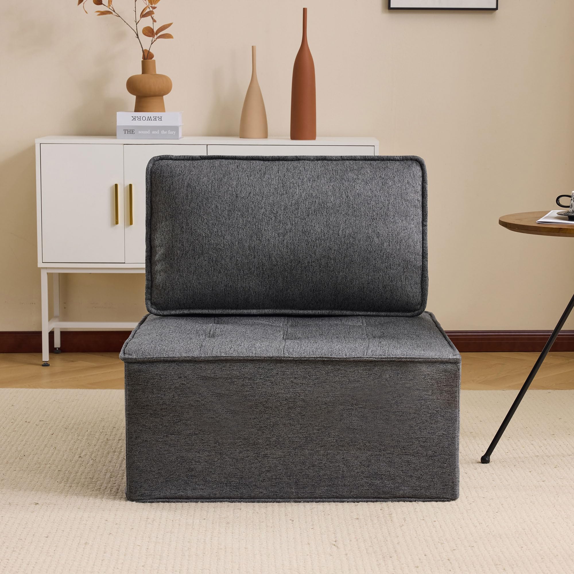 Sofá Modular Reclinable de Tela de Lino, Ultra Suave y Transpirable, para Apartamentos Pequeños y Dormitorios
