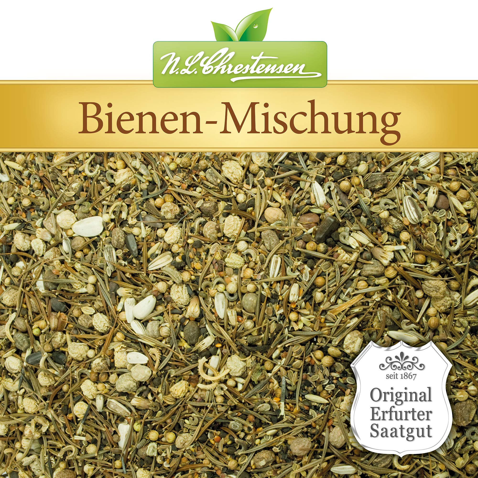 N.L.Chrestensen BIG Eimer Blumen-Saatgut, Samen | Ein Paradies für alle Insekten, Bienenweide, Bienenfreundliche Mischung, Blumensamen, Mehrfarbig