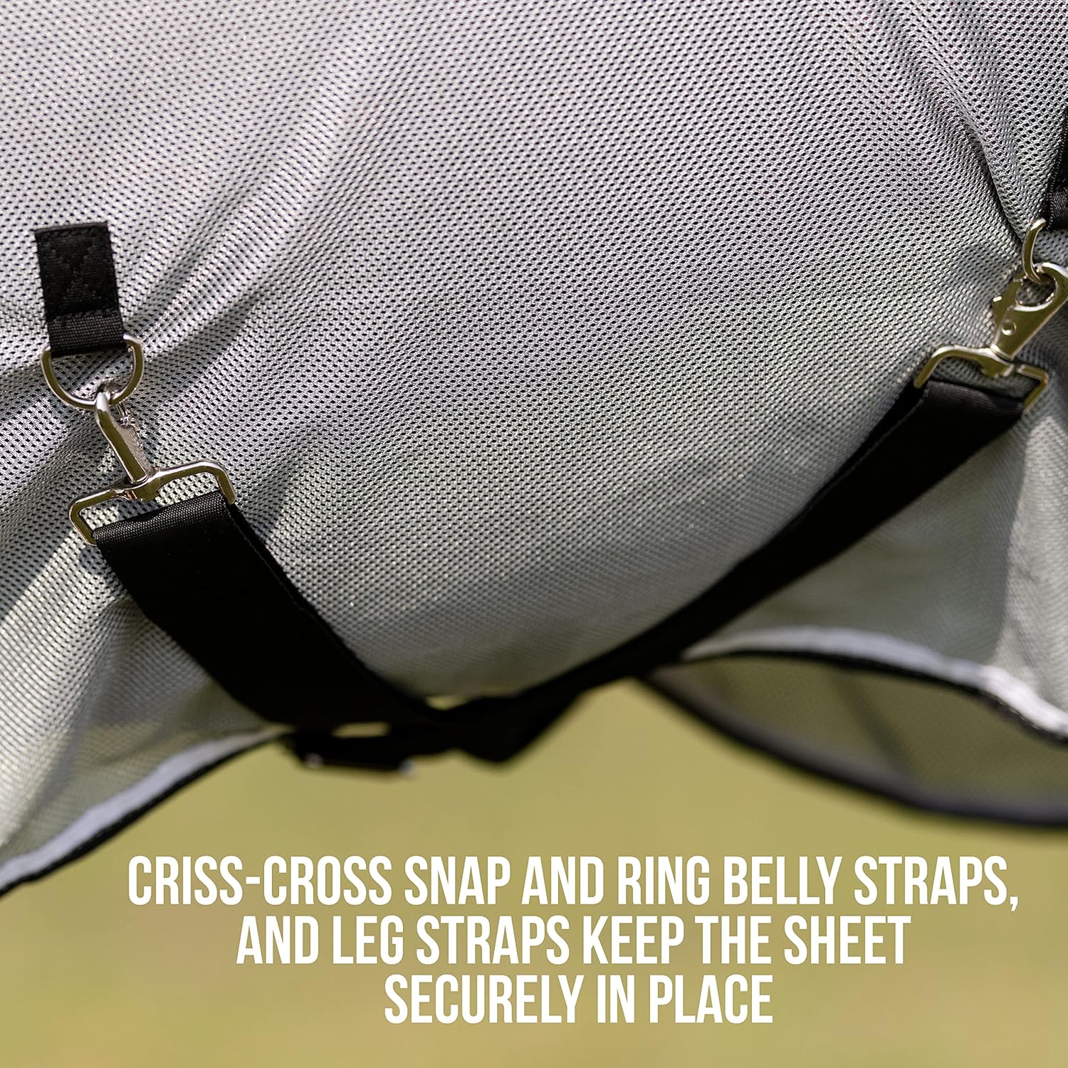 Professional's Choice Comfort Fit Fly Sheet | Cool and Breathable | Keeps Flies and Bugs Away | 81" Charcoal/Black