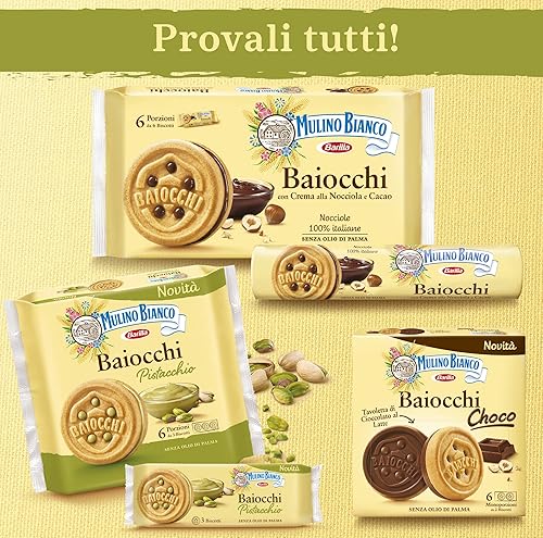 Miniatura 9 de Mulino Bianco Galletas, Relleno de Crema de Pistacho, 5.93 oz