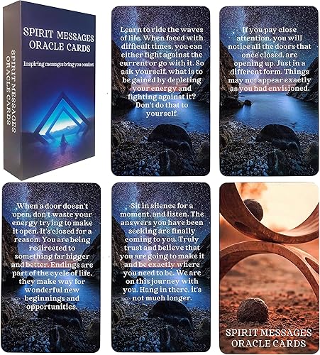 SOULGIST Mensajes espirituales Oracle Cards, Oracle Deck dirigirá en asuntos de amor propio, dificultades, relaciones