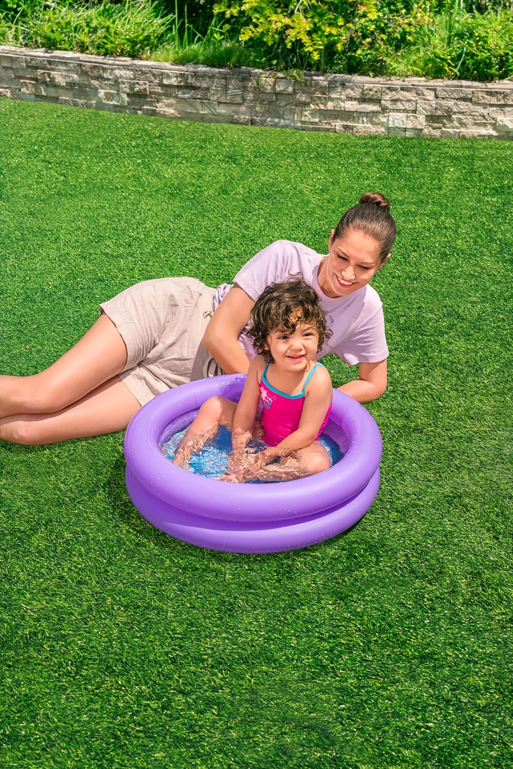 Bestway | 2 Ring Inflatable Kiddie Pool, Swimming Pool Toys, Water Pool Toys, Inflatable Baby, Kids Pool for Outdoors, Assorted-Designs