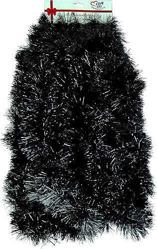 Miniatura 12 de Guirnalda de oropel de 25 pies perfecta para vacaciones, Día de los Caídos, Navidad, Año Nuevo, celebraciones, festivales, eventos especiales, Azul